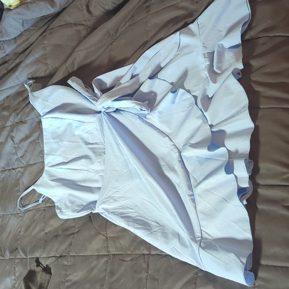 Blue wrap dress!